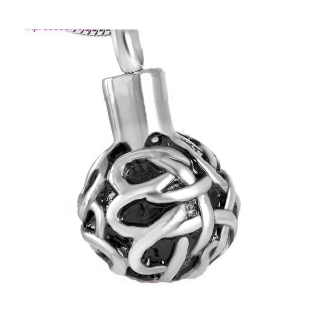 Bijoux De Crémation Pour Cendres Pour Femmes Et Hommes - Collier Urne Cylindrique En Acier Inoxydable - Pendentif Commémoratif Pour Animal Domestique, Acier Inoxydable, Pas De Gemme