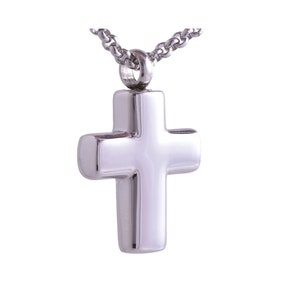 CREMATION JEWELLERY ashes urn pendant keepsake Cross Heart memorial necklace locket charm with ash funnel fill kit and snake chain