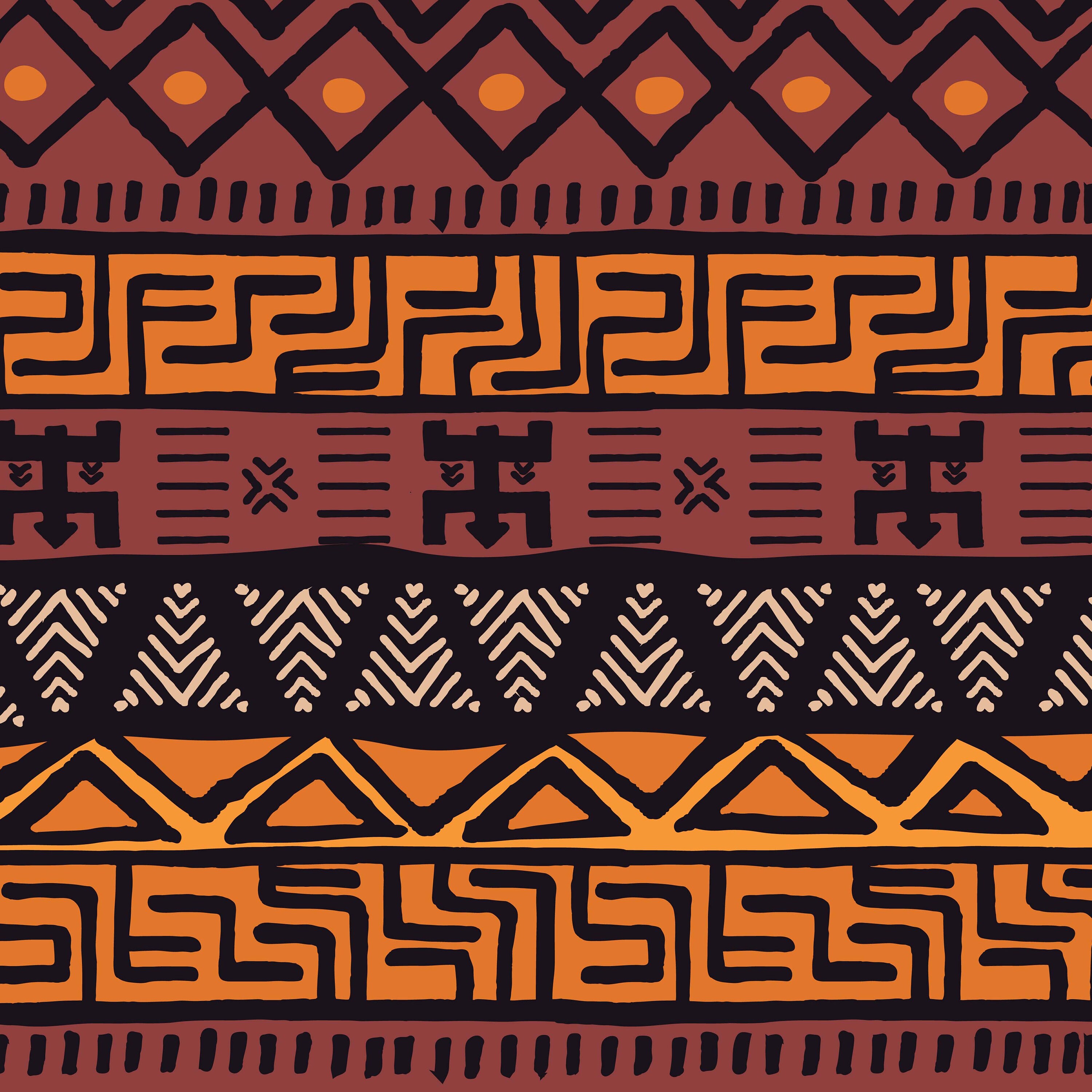 6 Hand Made African Digital Scrapbook Paper African - Etsy