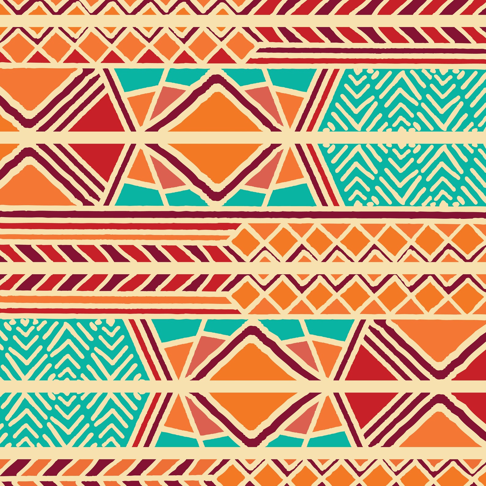 6 Hand Made African Digital Scrapbook Paper African Background Kwanzaa ...