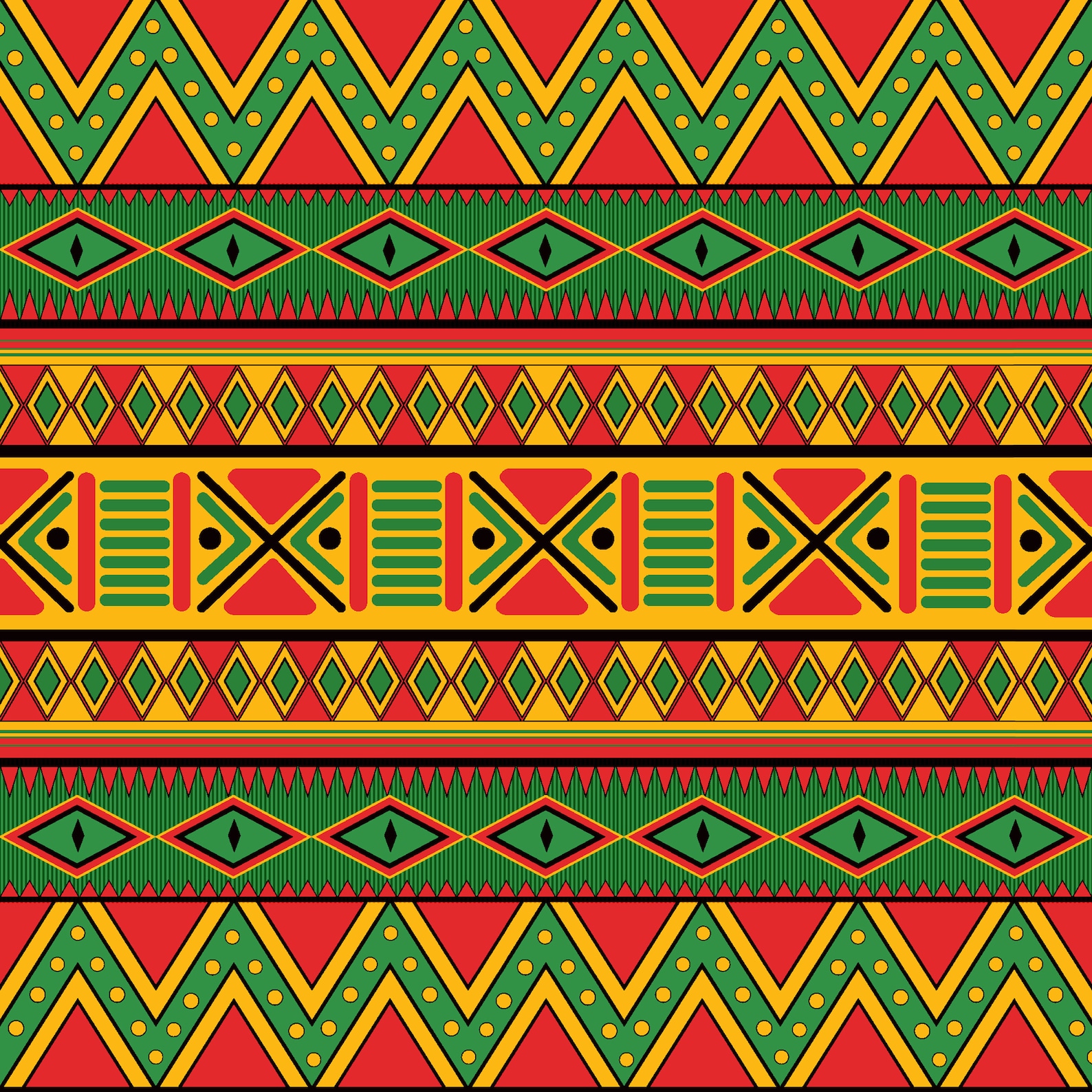 6 Hand Made African Digital Scrapbook Paper African Background Kwanzaa ...
