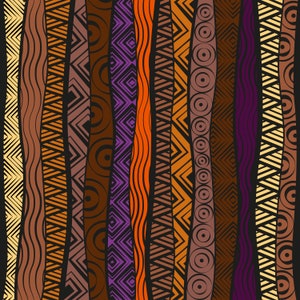 6 Hand Made African Digital Scrapbook Paper | African Background ...