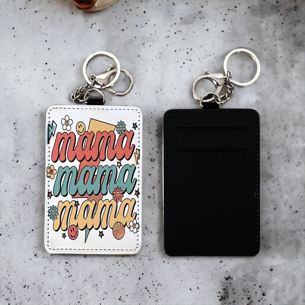 Card Holder Keychain Etsy