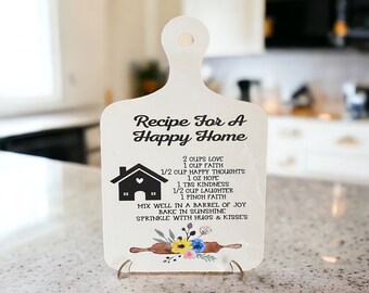 Recipe for a Happy Home by Susan Ball Framed Print Wall Art Wood  Multi-Color 