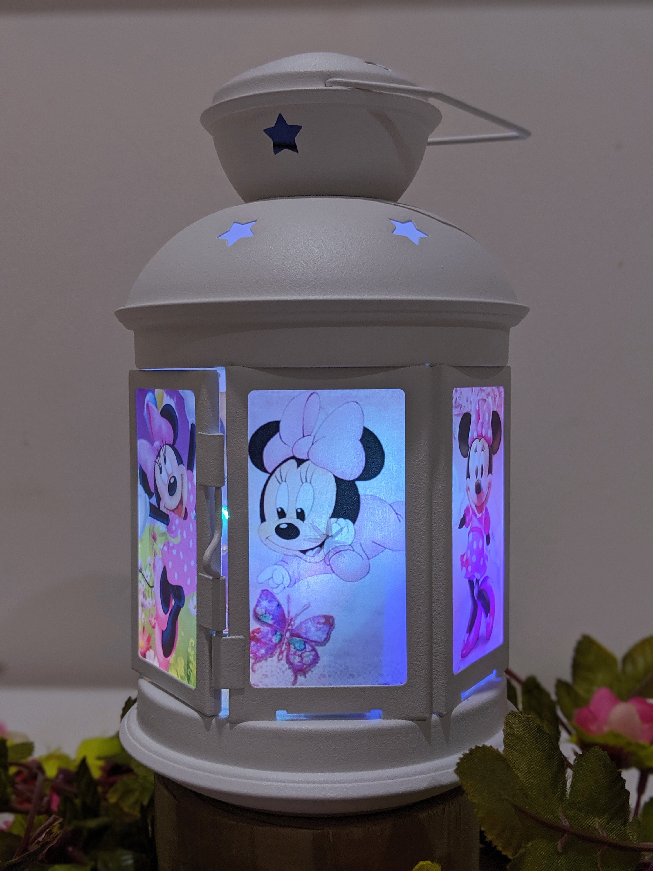 Minnie Mouse Photo Lantern Night light Lamp for Kids Bedroom Etsy