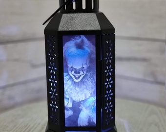 Straszna latarnia na Halloween - lampka nocna, dekoracja na Halloween, wystrój domu, prezent