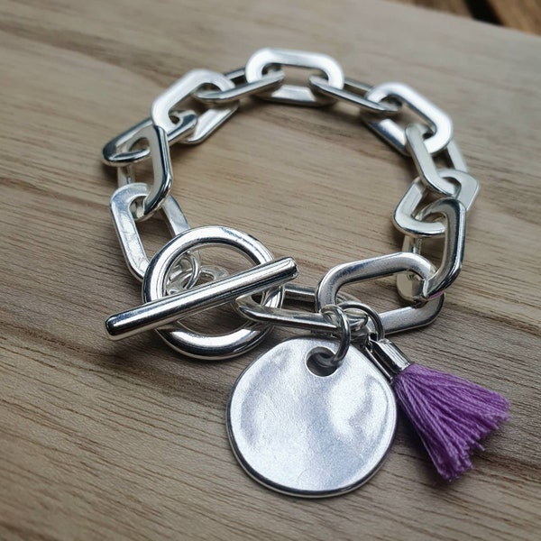 Bracelet maillon ovale Toggle