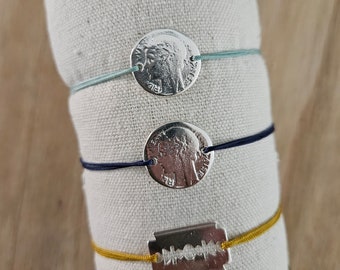 Pulsera de cordón para hombre.