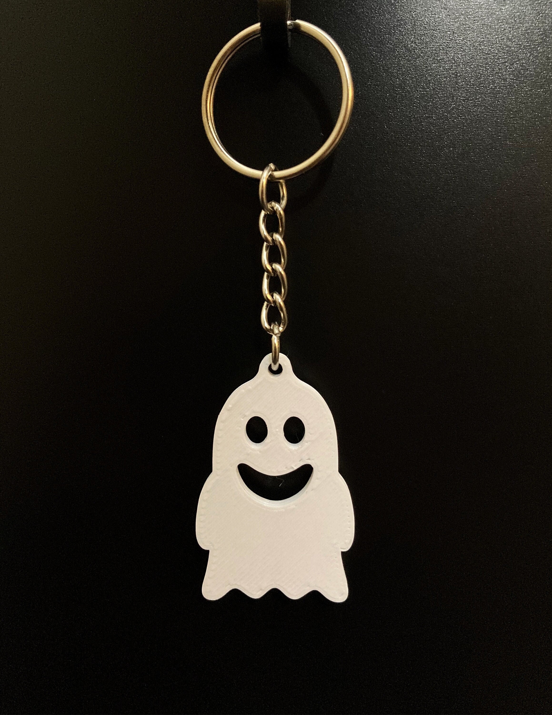 Friendly Ghost Halloween Pendant Keychain Etsy