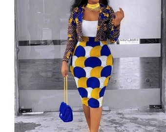 african 2 pieces dress