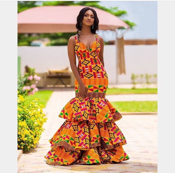 maxi dress african print