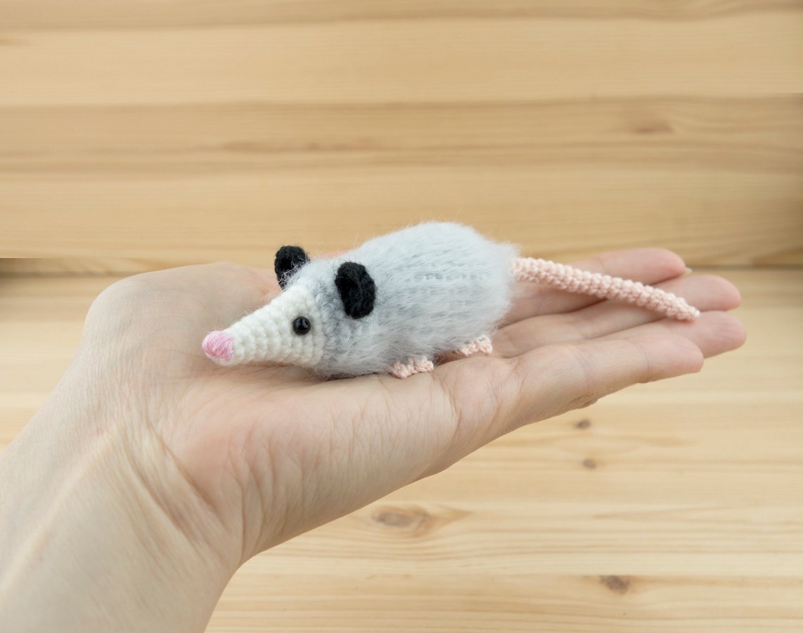 Stuffed opossum Small opossum plush Unique stuffed animals | Etsy