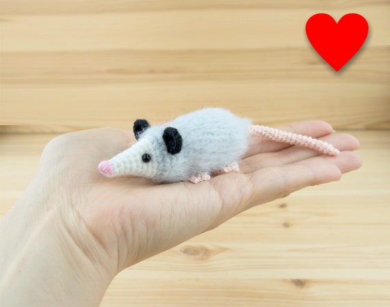 real stuffed opossum