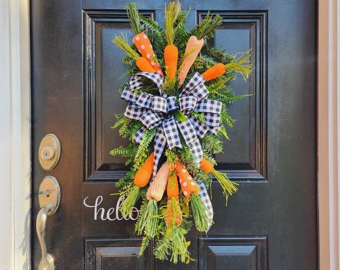 Carrot Spring Swags, Carrot Swags for Spring,easter Wreaths With