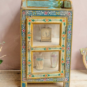 Indian Glazed Cabinet, Kanchana, Handpainted