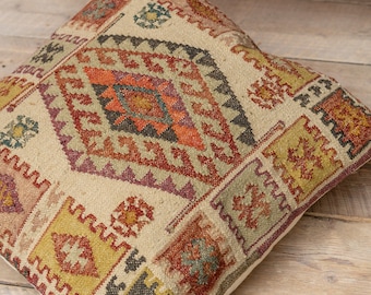 Narayan Kilim XL Floor Cushion Cover, 70 x 70cm