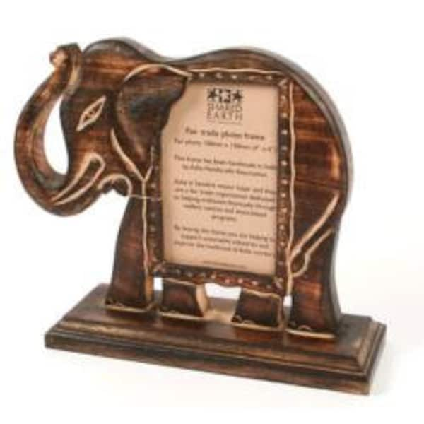 Elephant Photo frame, Mango wood, 4x6" Photo