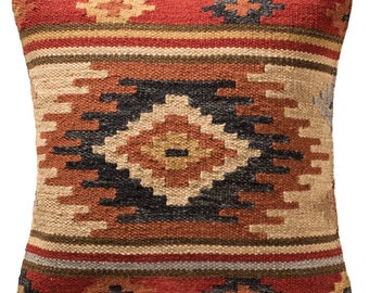 2 x Kashi Handloom Kilim Cushion Covers, 45cm