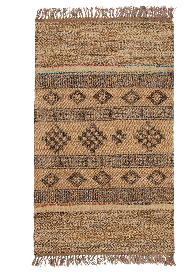 Blockprint Jute Tapis