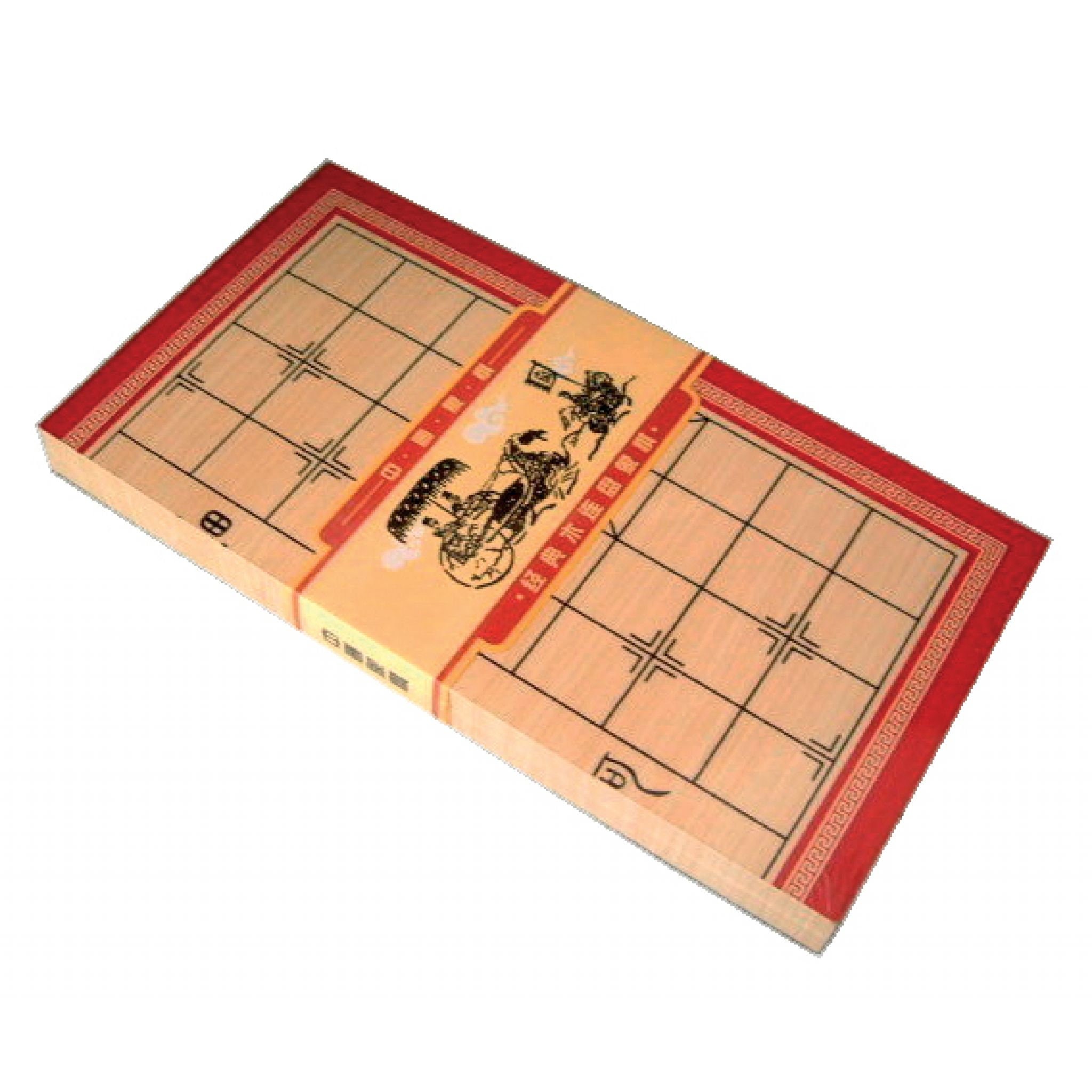 XIANGQI (CHINESE CHESS) 4.2 cm PIECES, 20 inch FAUX SUEDE PLAYING MAT (878)