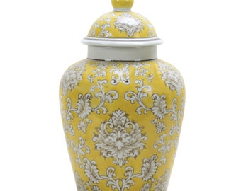 Chinese General Jar in yellow