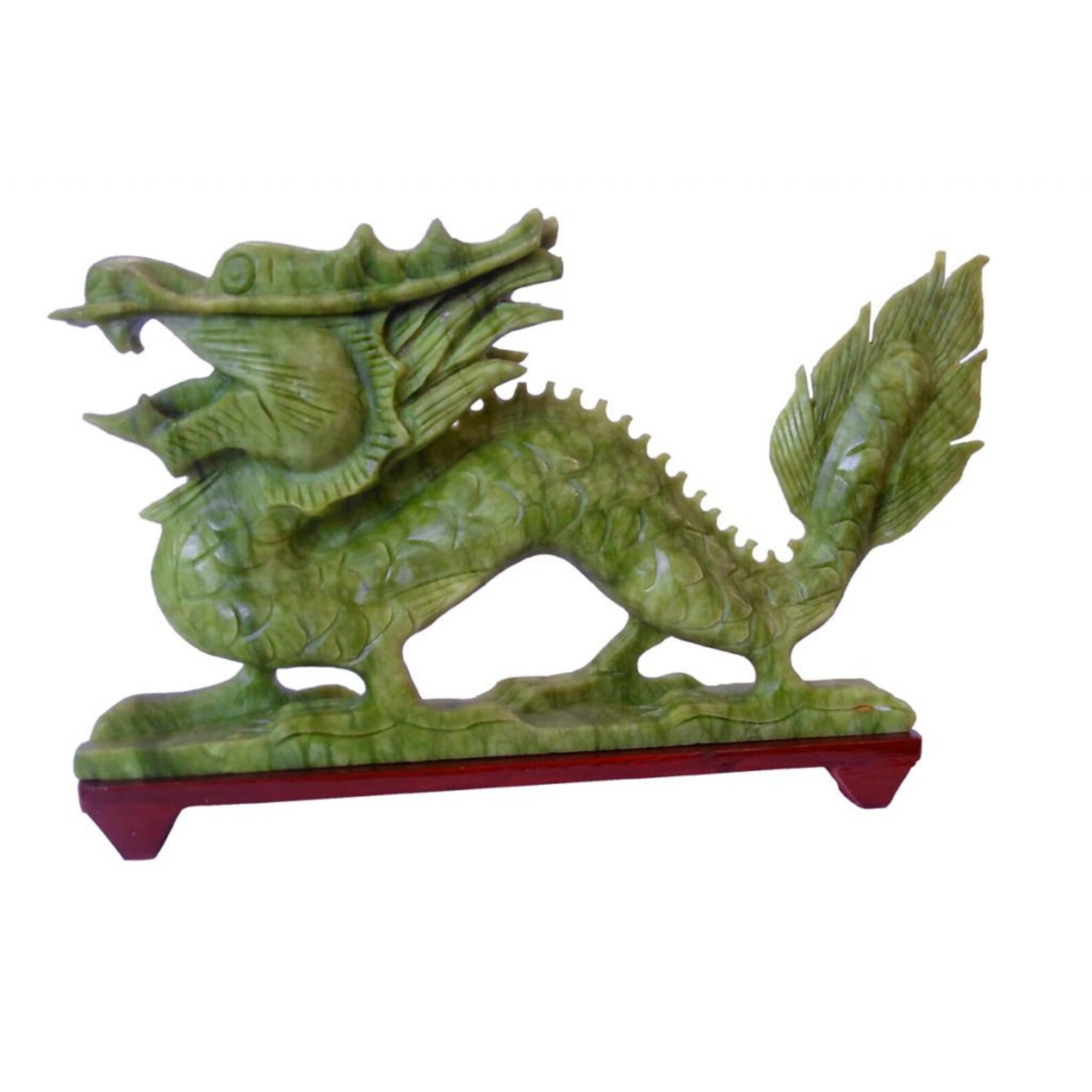 Large Chinese Jade Dragon Statue Etsy UK