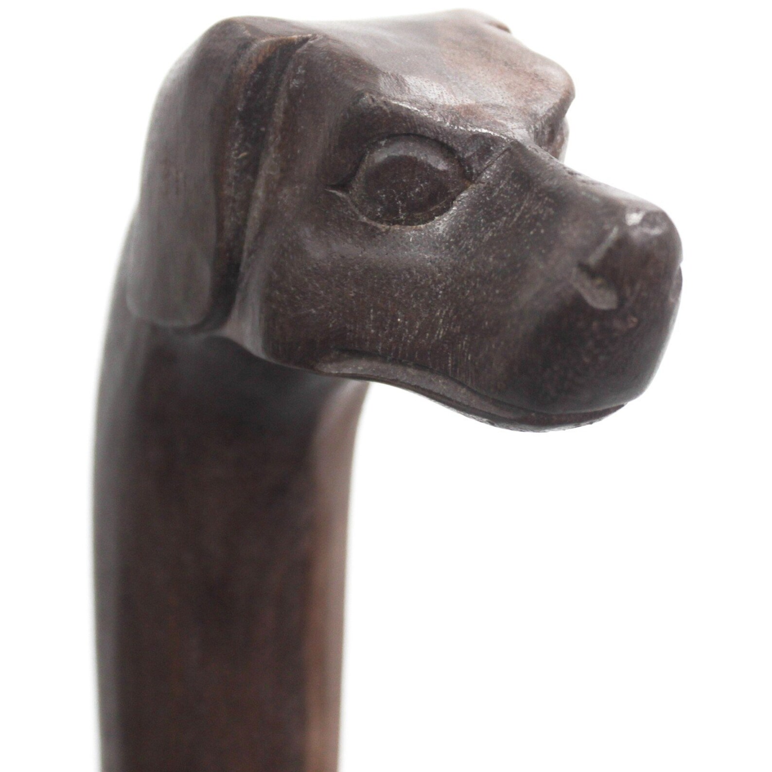Hand Carved Walking Stick Dog Etsy
