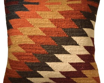 2 X Alwar Kilim Cushion Covers, 45 x 45cm