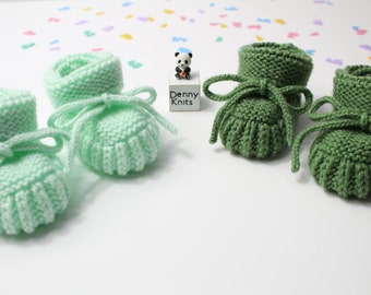 Hand Knitted baby booties, Baby footwear, Baby shoes, 0-3 months, 3-6 months, gender neutral, baby gift, baby shower gift