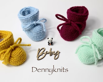 Hand Knitted baby booties, Baby footwear, Baby shoes, 0-3 months, 3-6 months, gender neutral, baby gift, baby shower gift