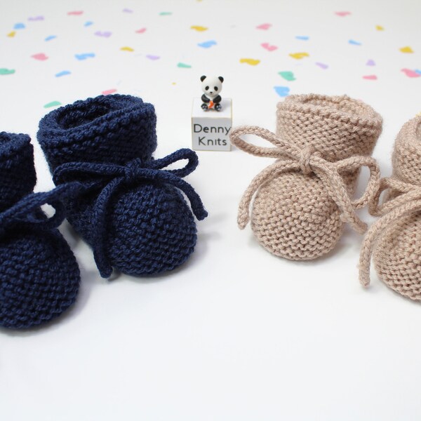 Knitted Baby Shoes Etsy