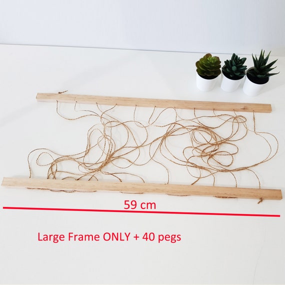 Timber Instax Polaroid Wall Hanging Holder Frame Wedding Guest Book Sign 90cmH 