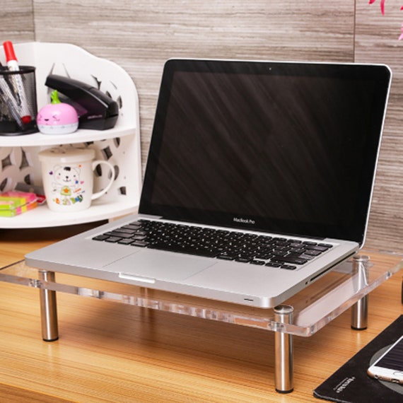 Perspex Acrylic LCD TV Computer Monitor Screen Stand Riser Table