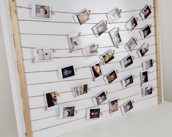 Timber Instax Polaroid Hanging Holder Frame for Wedding Birthday Guest Book  Sign