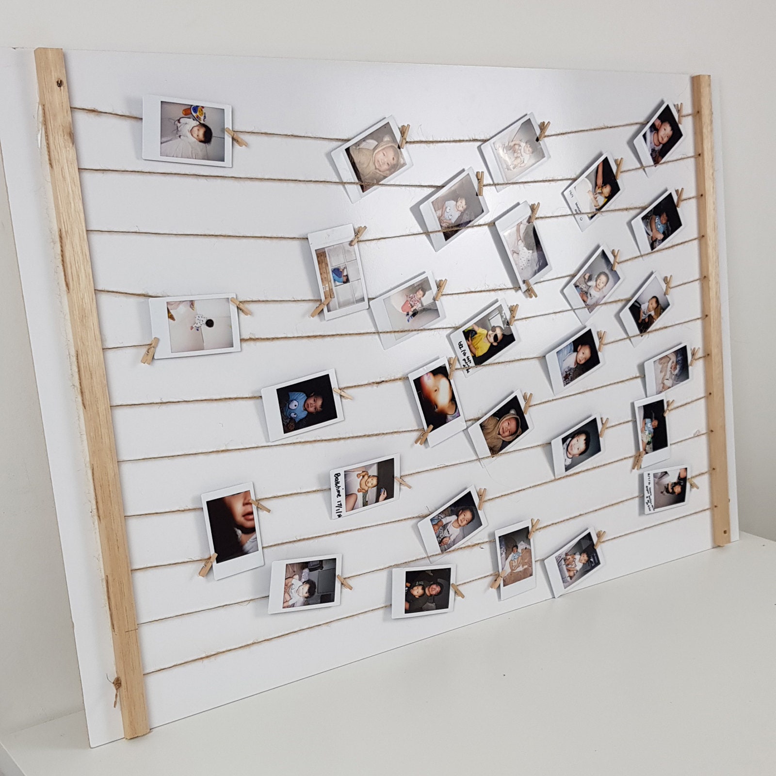 Timber Instax Polaroid Hanging Holder Frame for Wedding Birthday Guest Book  Sign