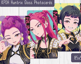 Tarjetas fotográficas de Huntrix de Demon Hunters del Kpop