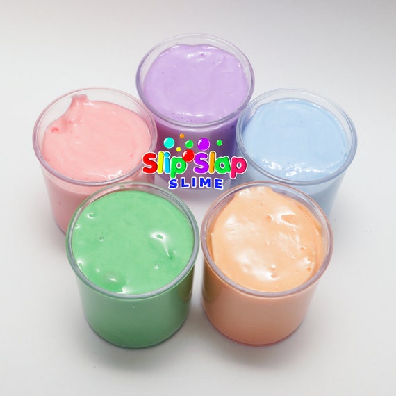 Birthday Slime Party Pack 5/10 Pack Pink Blue Orange Purple Green