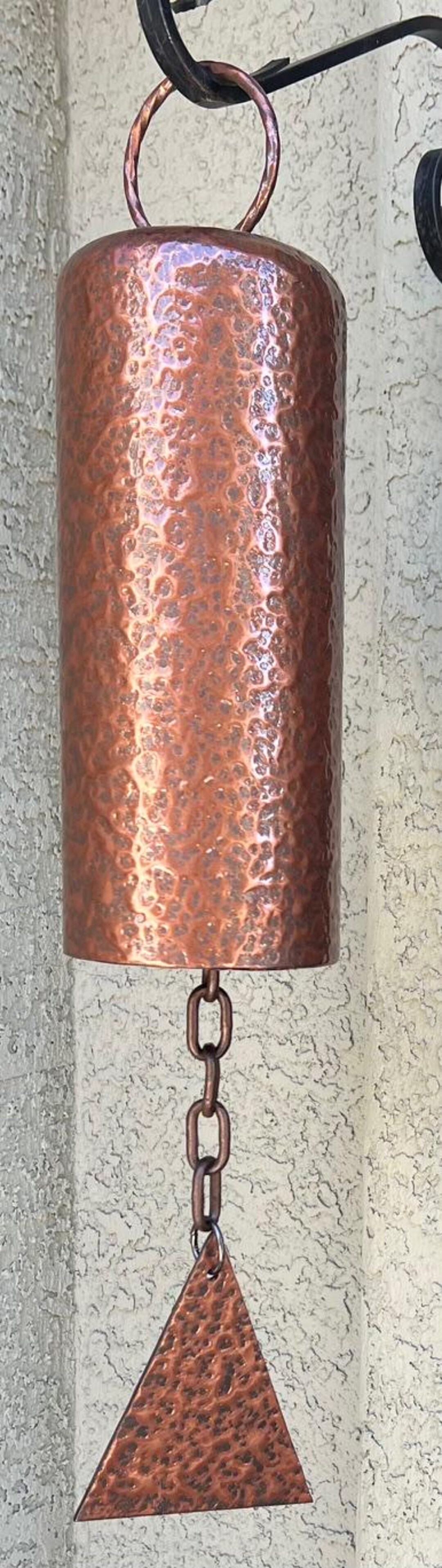 Yard Art Steel Cylinder Tank Bell Entryway Wind Chime Seventh Wedding ...