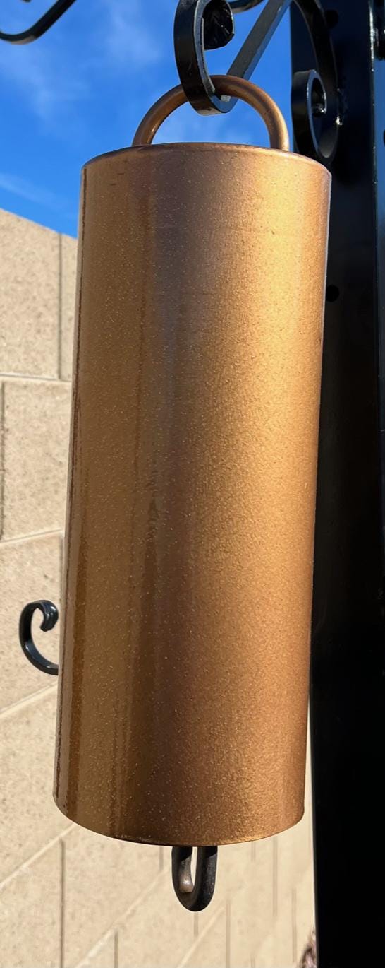 Steel Cylinder Tank Bell Ranch Dinner Bell 7th Wedding Anniversary Gift ...