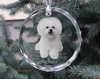 ALBK Boule De Noël En Cristal Avec Photo Personnalisée