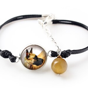 Great Dane Bracelet with a photo of a dog, Customizable jewelry for pet lovers, Your photo, Handmade