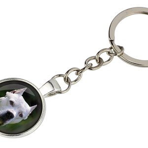Dogo Argentino, Argentine Dogo Keyring with a photo of a dog, Customizable keychain for pet lovers, Your photo, Handmade
