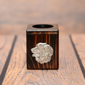 Bernese Mountain Dog Tealight Holder, Tea Light Stand, Wooden Candle Holder, Home and office decor, Dog person gift,Decoration for dog lover