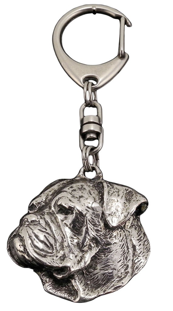 Französische Bulldogge Stecker Hund Schlüsselring Tasche Anhänger Zipper Gift IN - Foto 9