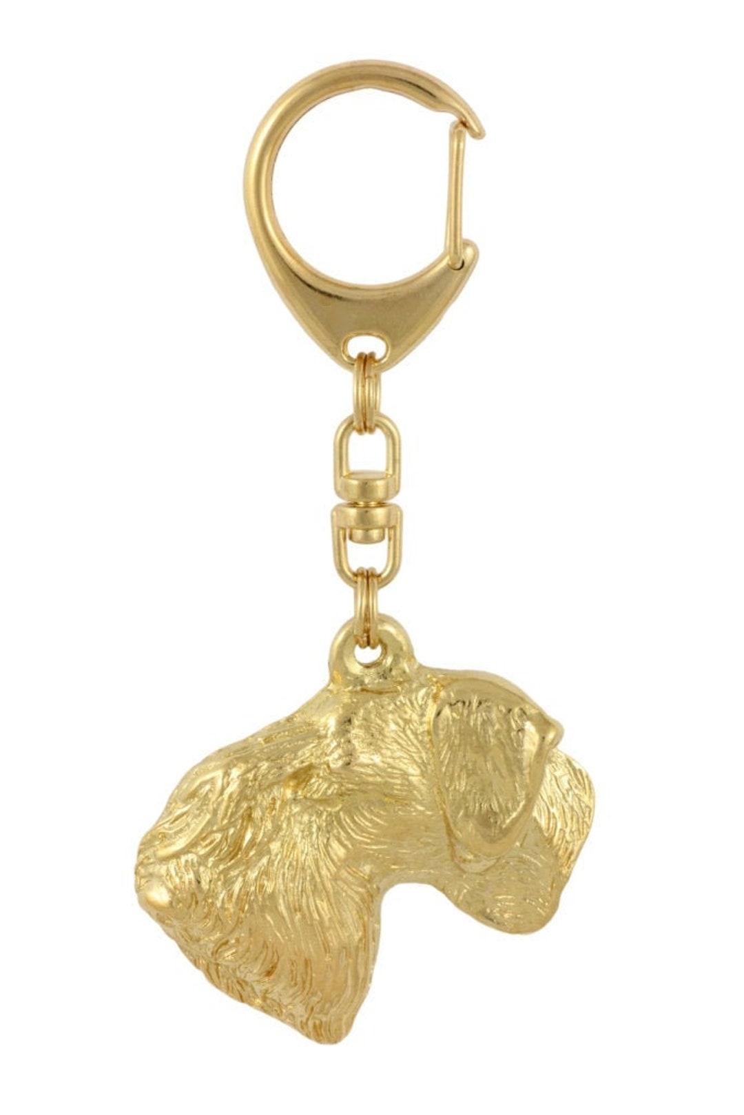 Cesky Terrier Keyring Gold Plated Keychain Key Ring With a Etsy UK