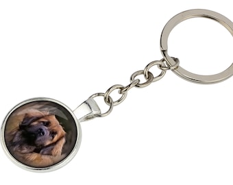 Leonberger Keyring with a photo of a dog, Customizable keychain for pet lovers, Your photo, Handmade