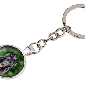 Belgian Shepherd Keyring with a photo of a dog, Customizable keychain for pet lovers, Your photo, Handmade