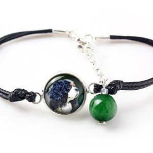Cavalier Bracelet with a photo of a dog, Customizable jewelry for pet lovers, Your photo, Handmade
