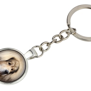 Tibetan Mastiff Keyring with a photo of a dog, Customizable keychain for pet lovers, Your photo, Handmade