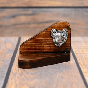 Papillon Tealight Holder, Tea Light Stand, Wooden Candle Holder, Home and office decor, Dog person gift, Decoration for dog lover